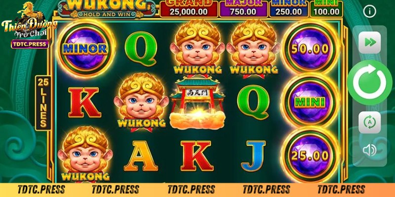 Hướng dẫn chơi game nổ hũ Wukong Slot - Booongo