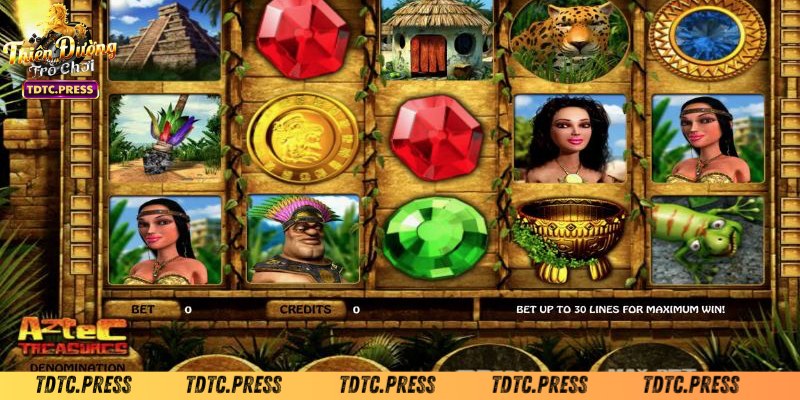 Những nét đặc trưng có trong game Treasures of Aztec